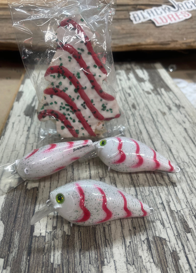 christmas tree made from fishing lures 1.5 Square Bill Christmas Tree Cake Fishing Lure – Blackjack Lures
